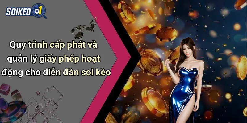 Quy trình cấp phát và quản lý giấy phép hoạt động cho diễn đàn soi kèo