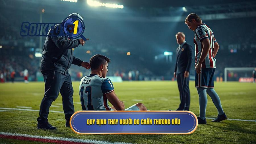 2. Quy định thay người do chấn thương đầu