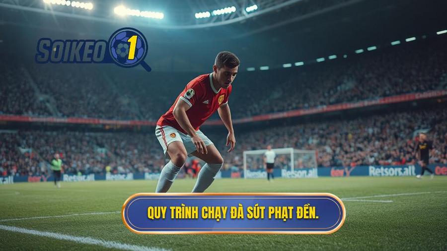 2. Quy trình chạy đà sút phạt đền.