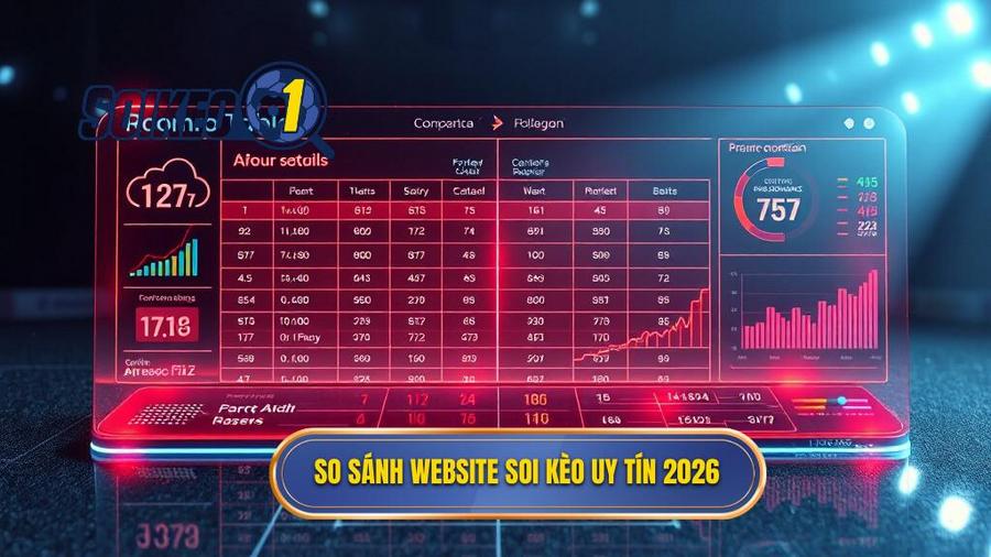 Bảng so sánh các tính năng của Top website soi kèo bóng đá uy tín nhất 2026